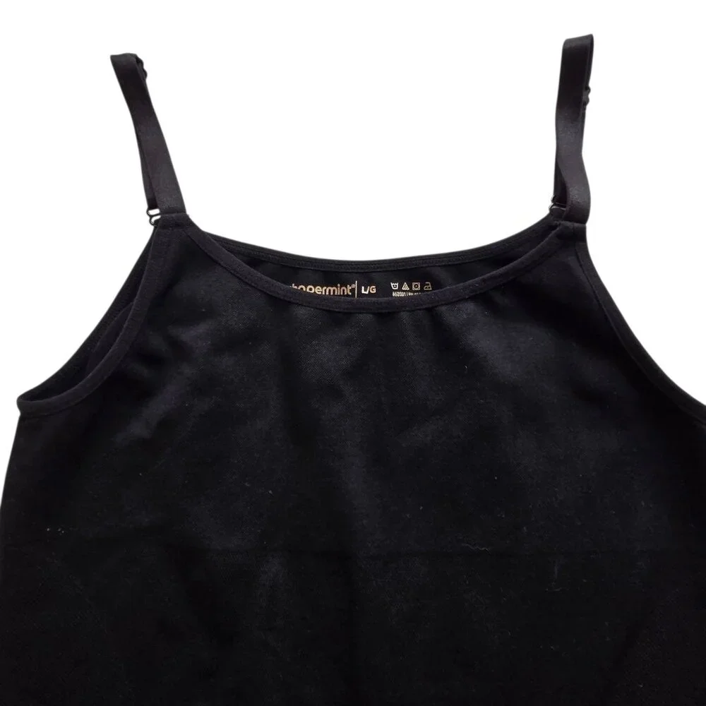 Shapermint Essentials Black Shaping Camisole L/XL Adjustable Straps - Picture 4 of 6